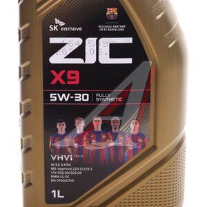 Изображение 3, 132614 Масло моторное X9 SL/CF 5W30 синт.1л ZIC