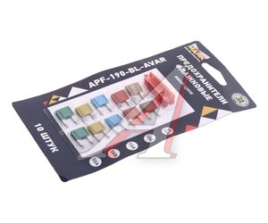 Изображение 1, APF-190-BL-AVAR Предохранитель 5-30А флажковый MINI комплект 10шт. с пинцетом МАЯК