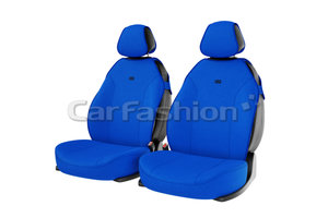 Изображение 1, 21014 Авточехлы (майка) на передние сиденья полиэстер синие (4 предм.) Bingo Front CARFASHION