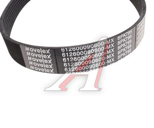 Изображение 2, 612600090600-MX Ремень приводной поликлиновой 8PK795 SHACMAN SHAANXI вентилятора,  генератора MOVELEX