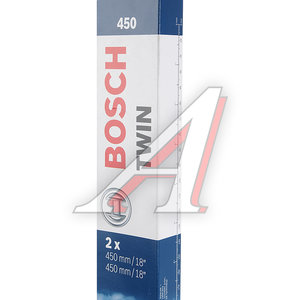 Изображение 6, 3397118505 Щетка стеклоочистителя 450/450мм комплект Twin BOSCH