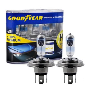 Изображение 1, GY014152 Лампа 12V H4 60/55W P43t +150% бокс (2шт.) Premium GOODYEAR