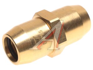 Изображение 1, D1.D14x1,5mm Соединитель трубки ПВХ, полиамид d=14х1.5мм прямой латунь SEVEN TRUCKS