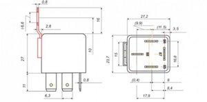 Изображение 7, 75.3777-10АТ Реле электромагнитное 12V 4-х контактное 30А замыкающее с кронштейном АВТОТРЕЙД