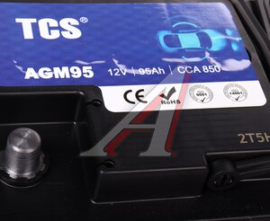 Аккумулятор TCS AGM 95А/ч обратная полярность, TCSAGM95,
                                                          фото 3 Изображение 3, 6СТ95(0) TCSAGM95 Аккумулятор TCS AGM 95А/ч обратная полярность