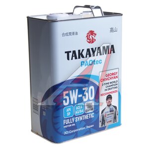 Изображение 1, 6056059 Масло моторное TAKAYAMA PAOtec A3/B4/SP 5W30 синт.4л