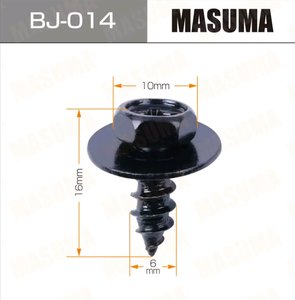 Изображение 2, BJ-014 Саморез 6x16мм набор 10шт. MASUMA