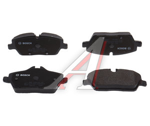 Изображение 2, 0986494120 Колодки тормозные BMW 1 (E81, E82, E88) передние (4шт.) BOSCH