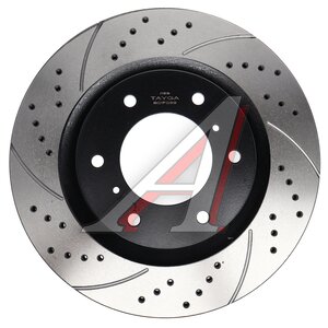 Изображение 4, BDF099 Диск тормозной MITSUBISHI Pajero (06-) передний перфорированный комплект TAYGA
