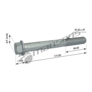 Изображение 1, MFMF20175C1092 Болт SCHMITZ крепления амортизатора (М20x2х170) MANSONS