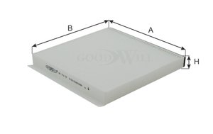 Изображение 4, AG774CF Фильтр воздушный салона HAVAL H9 (14-) GOODWILL
