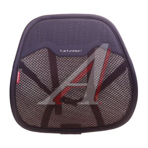 Изображение 1, 41589 Подушка поясничная экокожа-велюр черная Vibe CARFASHION