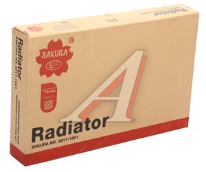 Изображение 4, 33111001 Радиатор MERCEDES C (W203) охлаждения двигателя SAKURA
