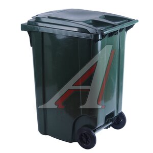 Контейнер мусорный 360л на колесах зеленый IPLAST, 28.C29 (20.806.70.PE, 21.055.70.PE),
                                                          фото 2 Изображение 2, IP-565598 Контейнер мусорный 360л на колесах зеленый IPLAST