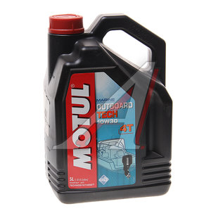 Изображение 2, 106447 Масло моторное OUTBOARD TECH 4T 10W30 5л MOTUL