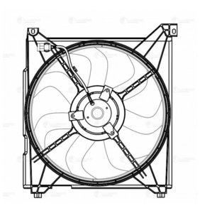 Изображение 3, LFK0826 Вентилятор HYUNDAI Santa Fe (00-) охлаждения LUZAR