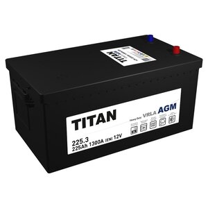Изображение 1, 6СТ225(3) Аккумулятор ТИТАН AGM 225А/ч обратная полярность