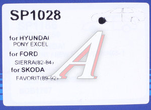 Изображение 2, SP1028 Колодки тормозные SKODA Felicia (94-01) передние (4шт.) SANGSIN