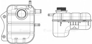 Изображение 3, LET0572 Бачок расширительный CHEVROLET Lacetti (03-) LUZAR