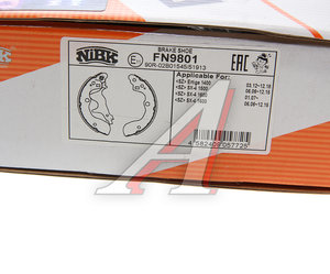 Изображение 5, FN9801 Колодки тормозные SUZUKI SX4 (06-) задние барабанные (4шт.) NIBK
