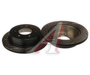 Изображение 1, BDF100 Диск тормозной MITSUBISHI Pajero (06-) задний перфорированный комплект TAYGA