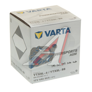 Изображение 2, 6СТ4 504 012 003 (YTX5L-4(BS)) Аккумулятор VARTA MOTO AGM 4А/ч