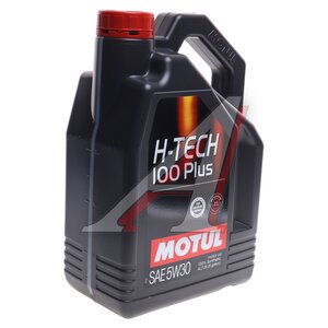 Изображение 1, 112474 Масло моторное H-TECH 100 PLUS 5W30 SP 5W30 синт.4л MOTUL