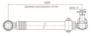 Изображение 2, 5297-3414009-41 Тяга рулевая КАМАЗ-5297, НЕФАЗ-5299 продольная в сборе ROSTAR