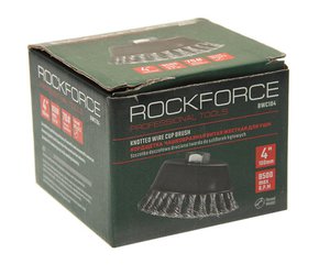 Изображение 3, RF-BWC104 Кордщетка для УШМ "чашка" 100мм витая сталь ROCKFORCE