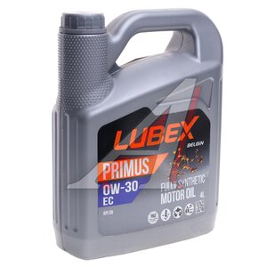 Изображение 1, L034-1298-0404 Масло моторное PRIMUS EC SN 0W30 синт.4л LUBEX