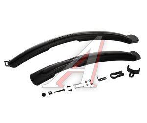 Изображение 1, XGNB-041-2 Крыло велосипедное 27.5"-29" удлиненное пластик 2шт. черное RAPIDO
