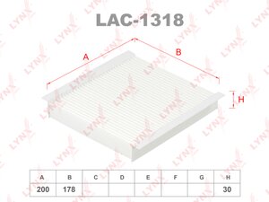 Изображение 1, LAC1318 Фильтр воздушный салона FIAT Linea LYNX