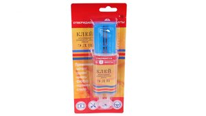 Изображение 3, ЭДП-25 Клей эпоксидный двухкомпонентный прозрачный 25мл шприц АСТАТ