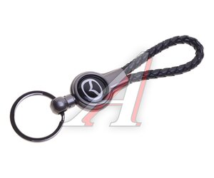 Изображение 1, BKP 010 Брелок "MAZDA" металл,  кожа,  логотип на подвеске,  черный MASHINOKOM