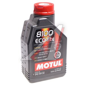 Изображение 1, 113496 Масло моторное MOTUL 8100 ECO-LITE 5W30 синт.1л