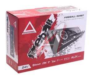Изображение 6, FIREBALL-304BT Магнитола автомобильная 1DIN 12/24V AURA
