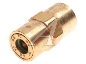 Изображение 1, 467.I.6-М10.203.В Соединитель трубки ПВХ, полиамид d=6мм (внутренняя резьба) М10х1 прямой латунь TISCON