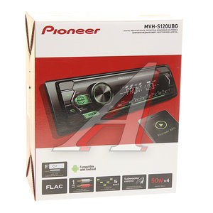 Изображение 4, MVH-S120UBG Магнитола автомобильная 1DIN PIONEER