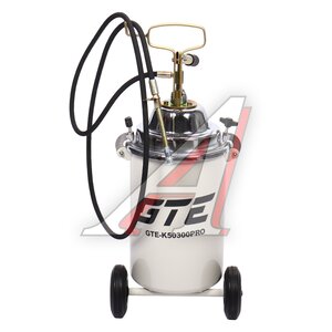 Изображение 1, GTE-K50300PRO Нагнетатель смазки (солидолонагнетатель) ручной с емкостью 13кг GTE