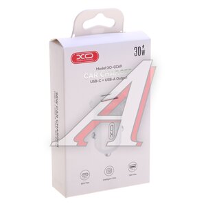Изображение 3, CC69 White Устройство зарядное в прикуриватель 2USB 12V белое XO