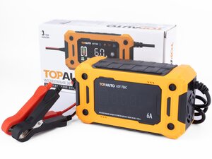 Изображение 1, 6A001 Устройство зарядное интеллектуальное 12V 6A 100Ач AGM/GEL LiFePO4 (автомат) ТОП АВТО