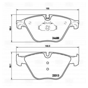 Изображение 4, PF4189 Колодки тормозные BMW 5 (F10), 7 (F01) передние (4шт.) TRIALLI