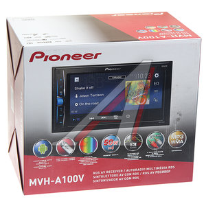 Изображение 5, MVH-A100V Магнитола автомобильная 2DIN PIONEER