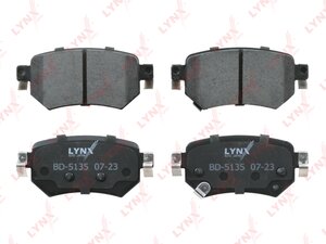 Изображение 1, BD5135 Колодки тормозные MAZDA 6 (15-) задние (4шт.) LYNX
