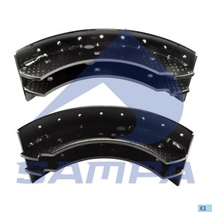 Изображение 2, 030.650 Колодки тормозные VOLVO без накладок комплект (2шт.) SAMPA