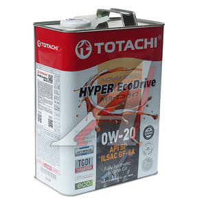 Изображение 1, E0104 Масло моторное HYPER ECODRIVE SP/GF-6A 0W20 синт.4л TOTACHI
