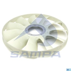 Изображение 1, 024.284-01 Крыльчатка MAN TGA, TGS, TGX (00-) привода вентилятора SAMPA
