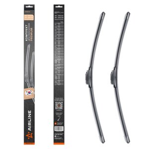 Изображение 1, AWBM008 Щетка стеклоочистителя 500/500мм бескаркасная комплект AIRLINE