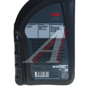 Изображение 3, 602003195 Масло моторное TITAN Supersyn 5W40 синт.1л FUCHS
