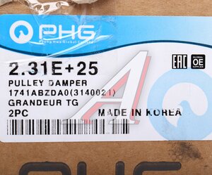 Изображение 5, 23124-3E020 Шкив HYUNDAI Santa Fe (05-) (2.7) коленвала PHG